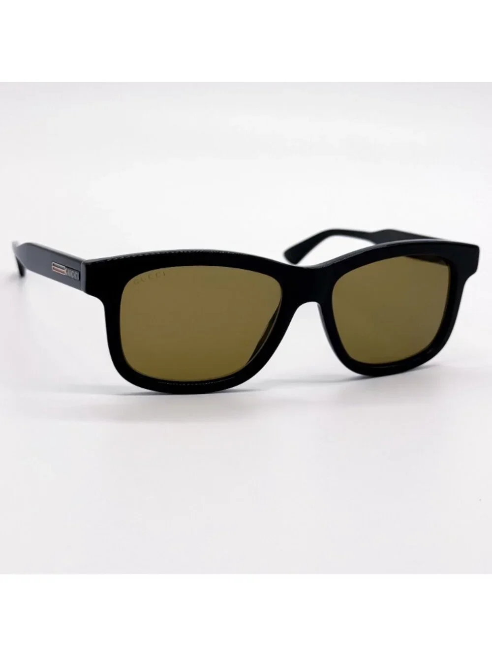 NWT Gucci GG0824S 006 Black Green Classic Men Sunglasses